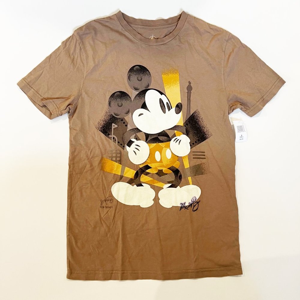 Disney Parks Mickey Mouse Artist Series Signed Mike Posluszny Tee S